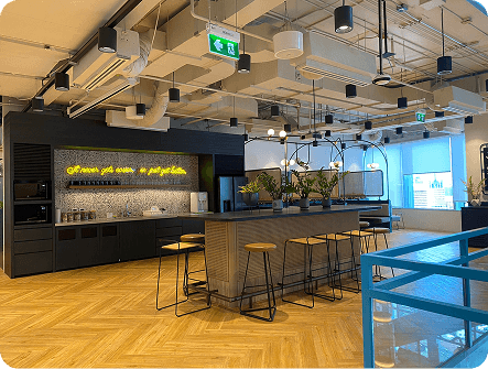 Office lounge and bar area
