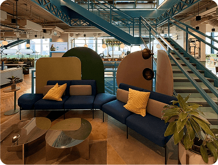 Cozy lounge area